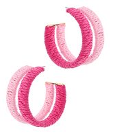 Raffia Duo Hoop